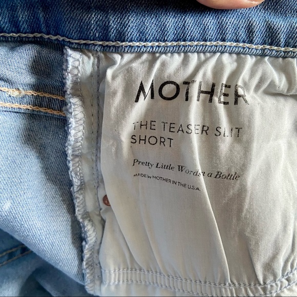 Mother Revolve The Teaser Slit Shorts Size 28 - Picture 7 of 12